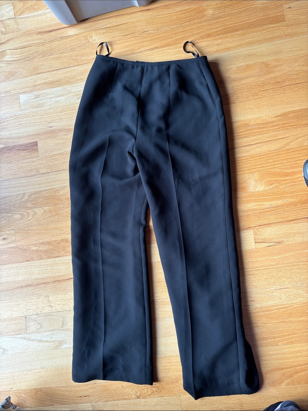 Liz Claiborne Black Straight-Leg Trousers - Picture 3 of 3